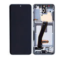 Samsung Galaxy S20 5G UW OLED Screen Assembly Replacement With Frame (Compatible Only For Verizon 5G UW Model) (Refurbished) (Cloud White)