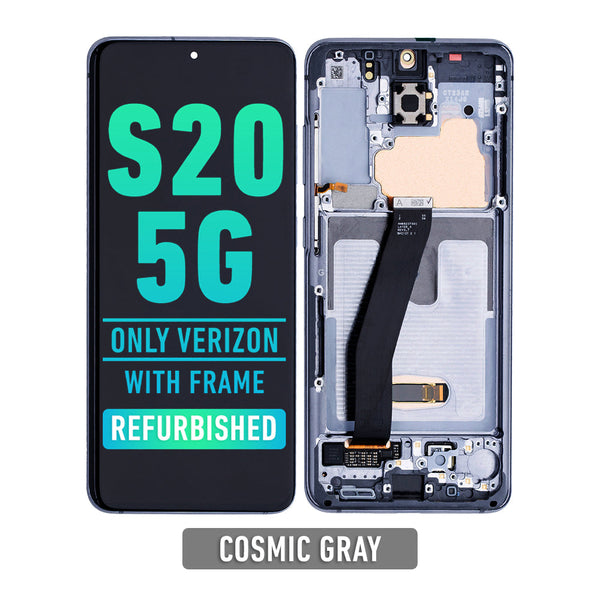 Samsung Galaxy S20 5G UW OLED Screen Assembly Replacement With Frame (