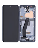 Samsung Galaxy S20 5G UW OLED Screen Assembly Replacement With Frame (Compatible Only For Verizon 5G UW Model) (Refurbished) (Cosmic Gray)
