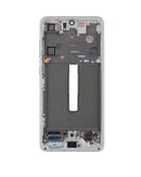 Samsung Galaxy S21 FE 5G OLED Screen Assembly Replacement With Frame (NORTH AMERICA VERSION) (Refurbished) (White)