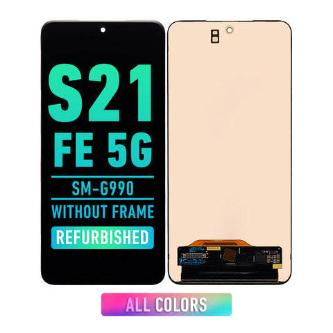 Samsung Galaxy S21 FE 5G OLED Screen Assembly Replacement Without Frame (All Models) (Refurbished) (All Colors)