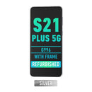 Samsung Galaxy S21 Plus 5G (G996) OLED Screen Assembly Replacement With Frame (Refurbished) (Phantom Silver)