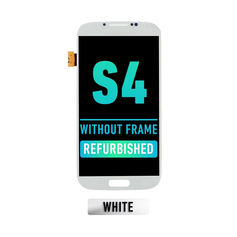 SAMSUNG S4 OLED Screen Assembly Replacement Without Frame (Refurbished) (White Frost)