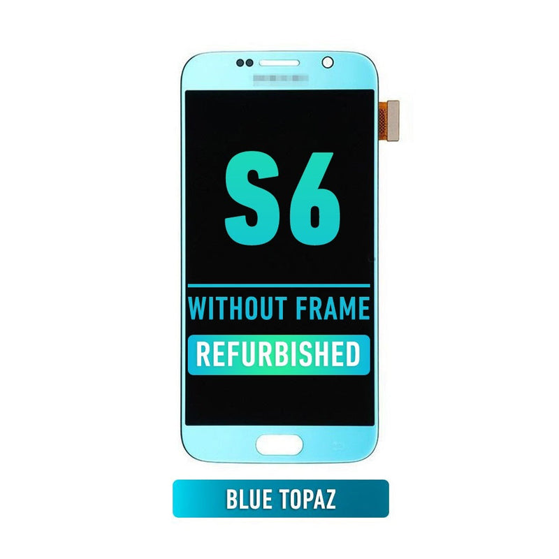 Samsung Galaxy S6 OLED Screen Assembly Replacement Without Frame (Refurbished) (Blue Topaz)