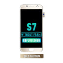 Samsung Galaxy S7 OLED Screen Assembly Replacement Without Frame (Refurbished) (Gold Platinum)