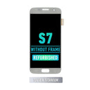 Samsung Galaxy S7 OLED Screen Assembly Replacement Without Frame (Refurbished) (Silver Titanium)
