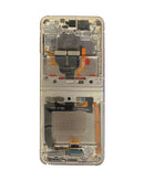 Samsung Galaxy Z Flip 3 5G OLED Screen Assembly Replacement With Frame (Refurbished) (Cream)