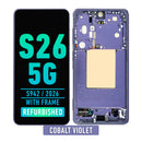 Samsung Galaxy S26 5G OLED Screen Assembly Replacement With Frame (Refurbished) (Cobalt Violet)