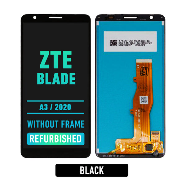 ZTE Blade A3 2020 - OLED Screen Assembly Replacement Without frame (Refurbished) (Black)