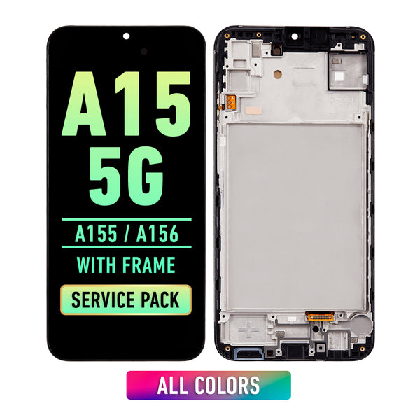 Samsung Galaxy A15 4G (A155 / 2023) / A15 5G (A156 / 2023) OLED Screen Assembly Replacement With Frame (Service Pack) (All Colors) (US / INT Version)