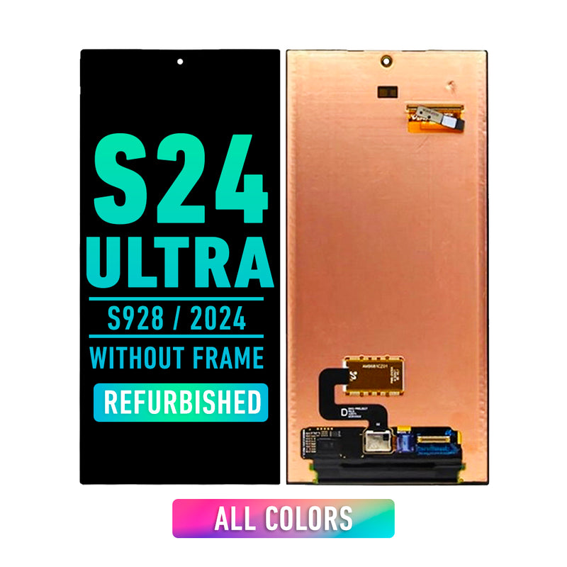 Samsung Galaxy S24 Ultra 5G OLED Screen Assembly Replacement Without Frame (Refurbished) (All Colors)