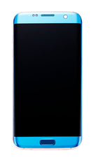 Samsung Galaxy S7 Edge OLED Screen Assembly Replacement With Frame (US Version) (Aftermarket Incell) (Coral Blue)
