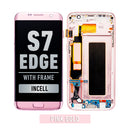 Samsung Galaxy S7 Edge OLED Screen Assembly Replacement With Frame (US Version) (Aftermarket Incell) (Pink Gold)