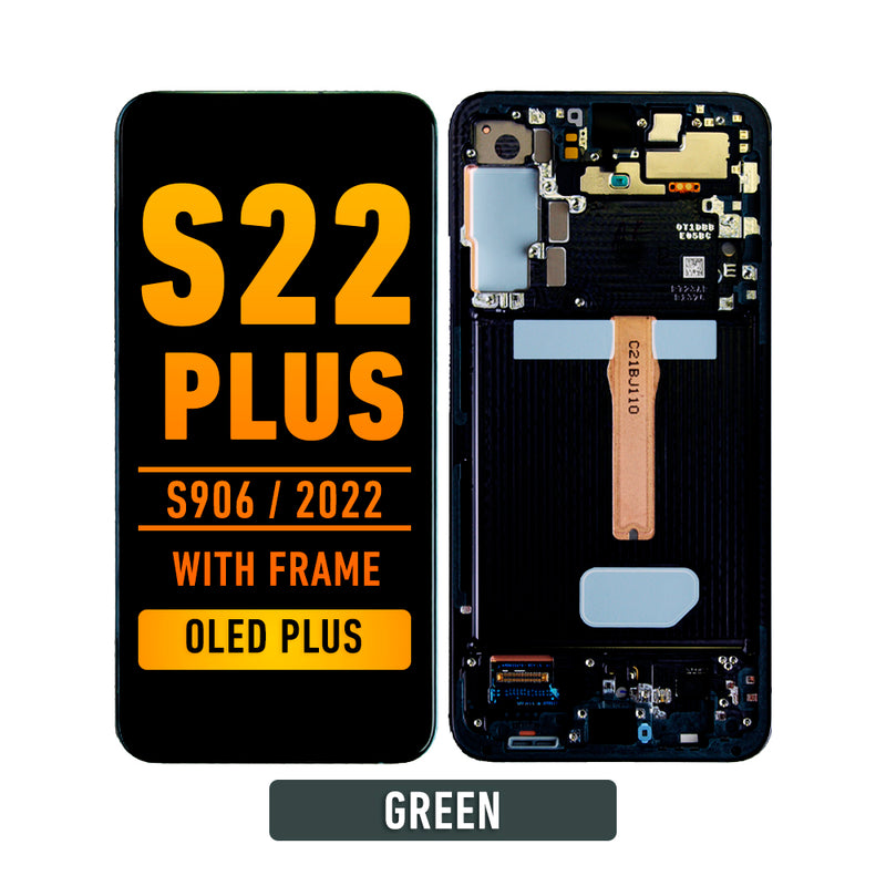 Samsung Galaxy S22 Plus OLED Screen Assembly Replacement With Frame (OLED PLUS) (Green)