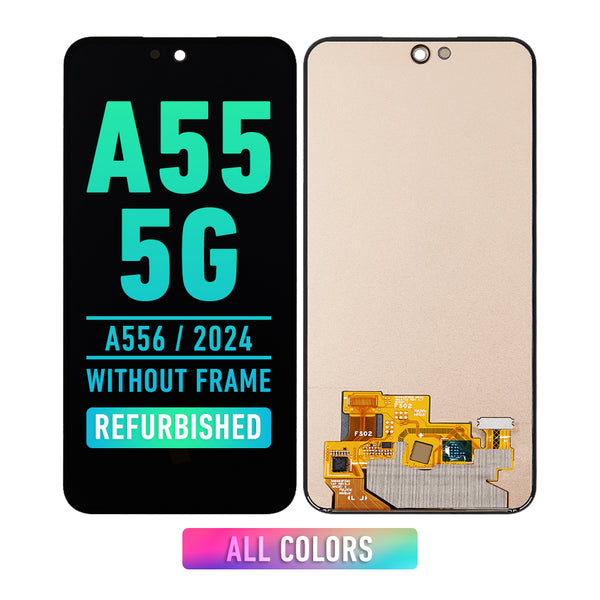 Samsung Galaxy A55 5G (A556 / 2024) OLED Screen Assembly Replacement Without Frame (Refurbished) (All Colors)