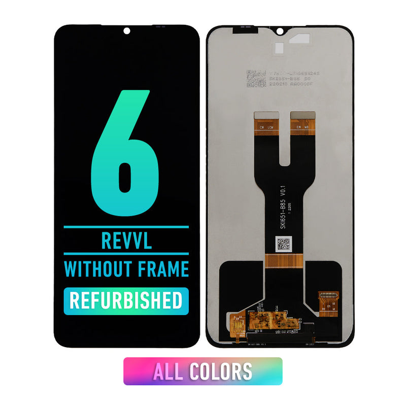 T-Mobile Revvl 6 / Revvl 6x 5G / Cricket Icon 4 / Celero 5G LCD Screen Assembly Replacement Without Frame (Refurbished) (All Colors)