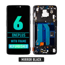 OnePlus 6 OLED Screen Assembly Replacement With Frame (Refurbished) (Mirror Black)