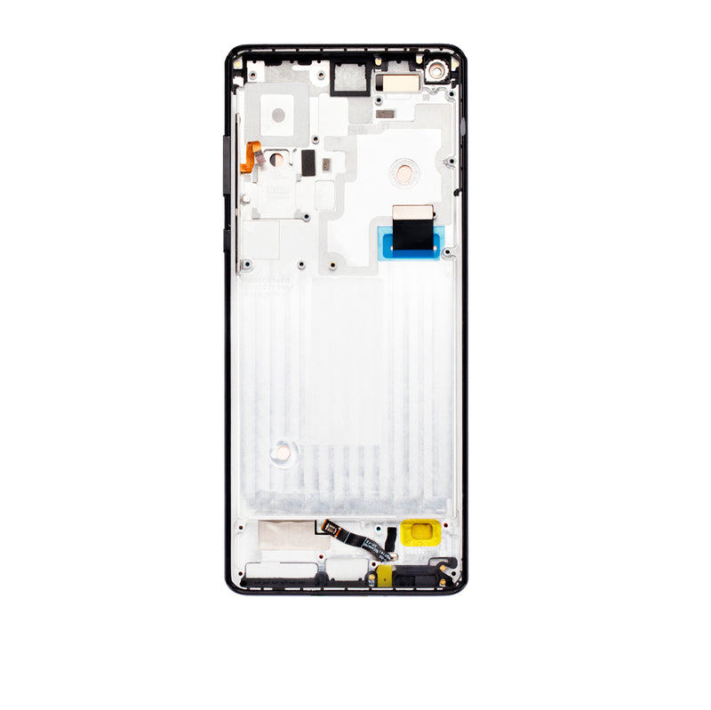 Motorola Moto Edge Plus (XT2061-3/2020) LCD Assembly With Frame (Refurbished) (Black)