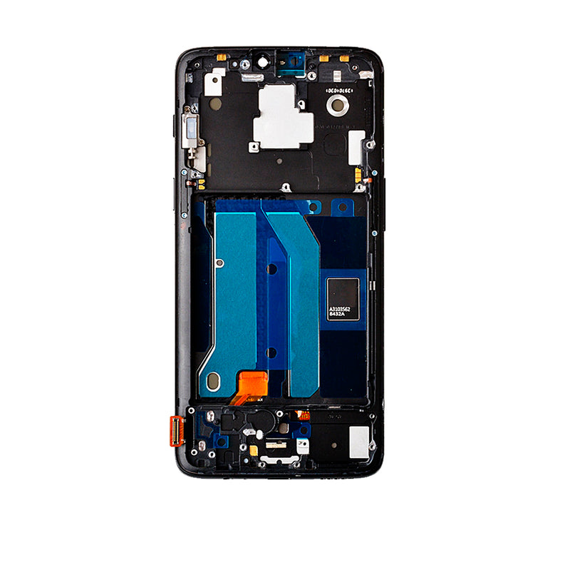 OnePlus 6 OLED Screen Assembly Replacement With Frame (Refurbished) (Mirror Black)