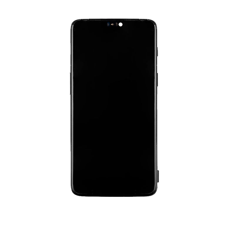 OnePlus 6 OLED Screen Assembly Replacement With Frame (Refurbished) (Mirror Black)