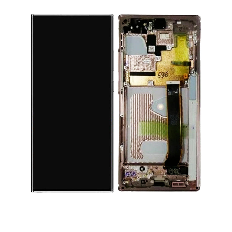 Samsung Galaxy Note 20 Ultra 5G OLED Screen Assembly Replacement With Frame (Refurbished) (Mystic White)