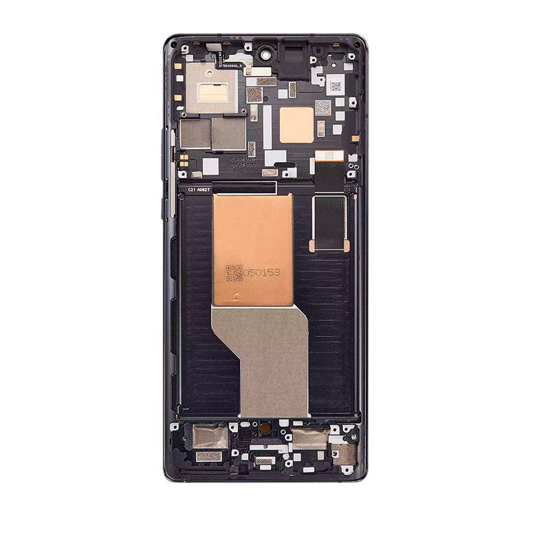 Motorola Edge 30 Ultra (XT2201 / 2022) OLED Assembly With Frame (Refurbished) (Interstellar Black)