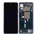 Motorola Edge 30 Fusion (XT2243 / 2022) OLED Assembly With Frame (Refurbished) (Cosmic Gray)