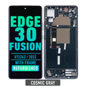 Motorola Edge 30 Fusion (XT2243 / 2022) OLED Assembly With Frame (Refurbished) (Cosmic Gray)