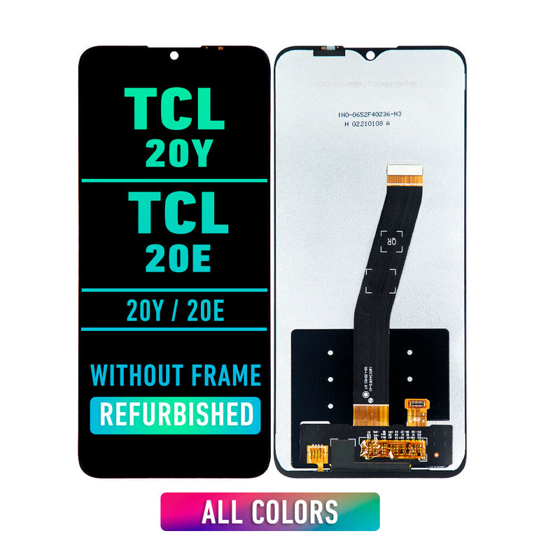 TCL 20Y / TCL 20E OLED Screen Assembly Replacement Without frame (Refurbished) (All Colors)