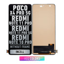 Xiaomi POCO X4 Pro 5G / Redmi Note 11 Pro 4G / Note 11 Pro 5G / Note 11 Pro+ 5G / Redmi Note 10 Pro / Redmi Note 10 Pro Max LCD Screen Assembly Replacement Without Frame (Incell) (All Colors)