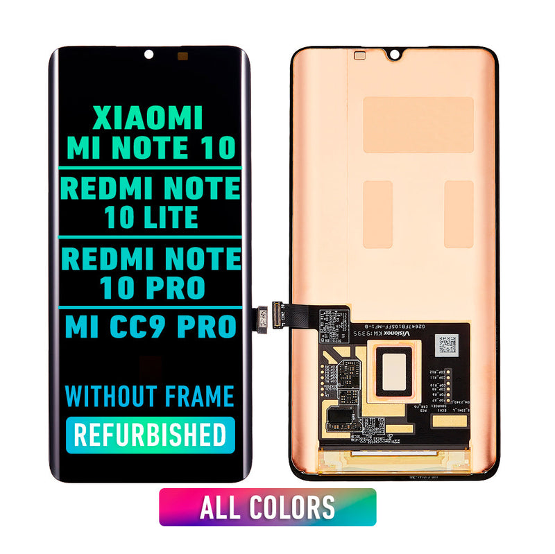 Xiaomi MI Note 10 / 10 Lite / Note 10 Pro / CC9 Pro OLED Screen Assembly Replacement Without frame (Refurbished) (All Colors)