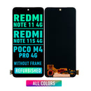 Xiaomi Redmi Note 11 / Redmi Note 11S 4G / Xiaomi POCO M4 Pro 4G OLED Screen Assembly Replacement Without frame (Refurbished) (All Colors)