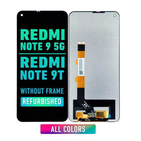 Xiaomi Redmi Note 9 5G / Note 9T OLED Screen Assembly Replacement Without frame (Refurbished) (All Colors)