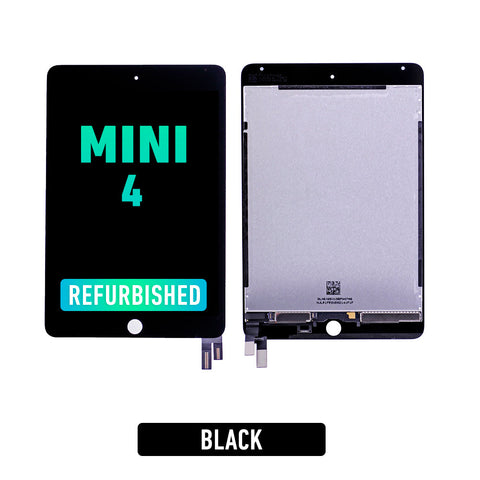 iPad Mini 4 LCD Screen Assembly Replacement With Digitizer (Sleep / Wake Sensor Flex Pre-Installed) (Refurbished Premium) (Black)