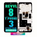 T-Mobile Revvl 8 LCD Screen Assembly Replacement With Frame (Refurbished) (All Colors)
