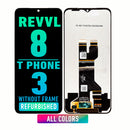T-Mobile Revvl 8 LCD Screen Assembly Replacement Without Frame (Refurbished) (All Colors)