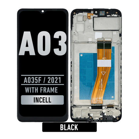 Samsung Galaxy A03 (A035F / 2021) LCD Screen Assembly Replacement With Frame (INCELL) (All Colors)