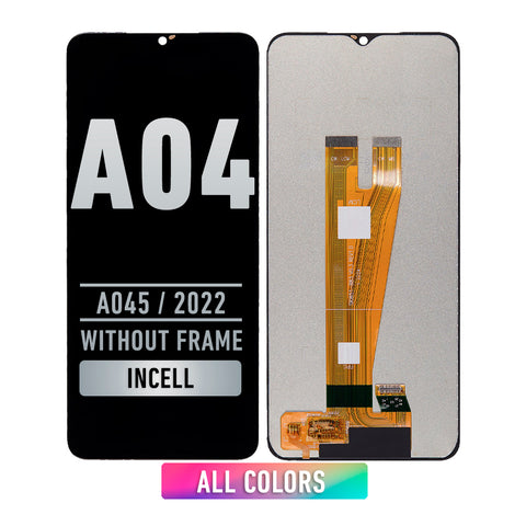 Samsung Galaxy A04 (A045 / 2022) LCD Screen Assembly Replacement Without Frame (INCELL) (All Colors)