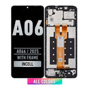 Samsung Galaxy A06 5G (A066 / 2025) LCD Screen Assembly Replacement With Frame (INCELL) (All color)