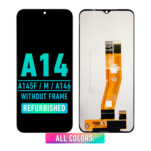 Samsung Galaxy A14 4G (A145F / A145M / 2023) / A14 5G (A146 / 2023) LCD Screen Assembly Replacement Without Frame (Refurbished) (All Colors)