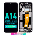 Samsung Galaxy A14 4G (A145P / A145R / 2023) LCD Screen Assembly Replacement With Frame (Refurbished) (All Colors)
