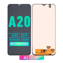 Samsung Galaxy A20 (A205U / 2019) OLED Screen Assembly Replacement Without Frame (refurbished) (All Colors)