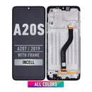 Samsung Galaxy A20s (A207 / 2019) Screen Assembly Replacement With Frame (INCELL) (All Colors)