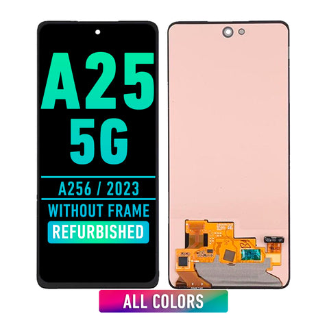 Samsung Galaxy A25 5G (A256 / 2023) OLED Screen Assembly Replacement Without Frame (Refurbished) (All Colors)