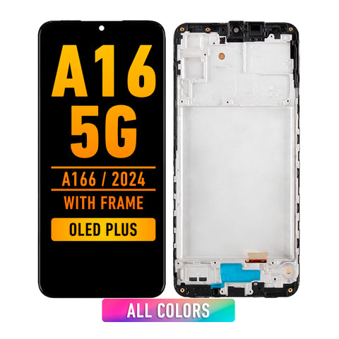 Samsung Galaxy A16 5G (A166 / 2024) OLED Screen Assembly Replacement With Frame (US Version) (OLED PLUS) (All Color)