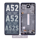 Samsung Galaxy A52 4G (A525 / 2021) LCD Screen Assembly Replacement With Frame (INCELL) (Awesome Violet)