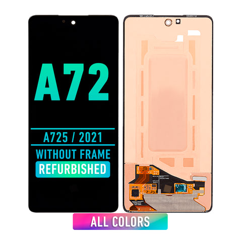 Samsung Galaxy A72 (A725 / 2021) OLED Screen Assembly Replacement Without Frame (Refurbished) (All Colors)