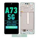 Samsung Galaxy A73 5G (v) OLED Screen Assembly Replacement With Frame (Refurbished) (Mint)