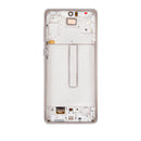Samsung Galaxy A73 (A736 / 2022) OLED Screen Assembly Replacement With Frame (Refurbished) (White)