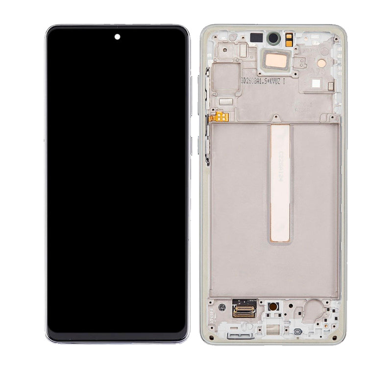 Samsung Galaxy A73 5G (A736 / 2022) OLED Screen Assembly Replacement With Frame (Refurbished) (White)